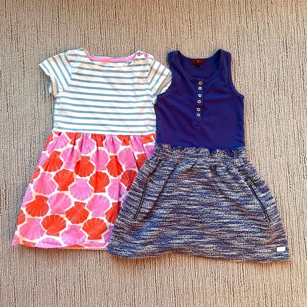 BODEN & 7 FOR ALL MANKIND Cutie Little Girls Dresses 5-6 & 6X